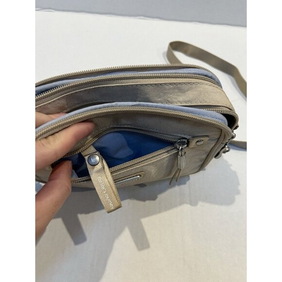 BAGGALLINI RFID Festival Travel Small Crossbody Bag, Tan - Picture 4 of 12